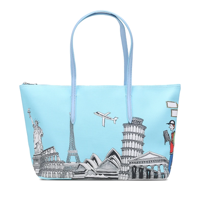 

Wholesale luxury handbag pvc leather waterproof tote bag ladies bags leather handbags with logo, Customized color