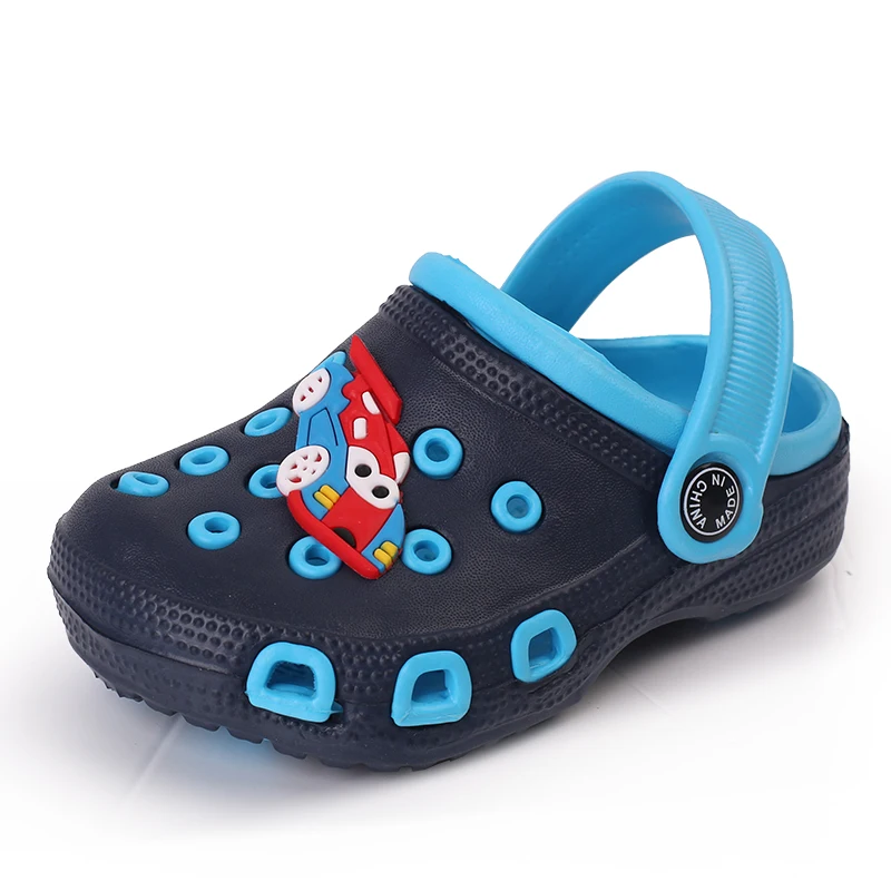 

Durable Cartoon Children Cute Garden Shoes Sandals Clogs Children Beach Slippers for Kids Boys EVA Unisex Youth (1-6 Years Old)