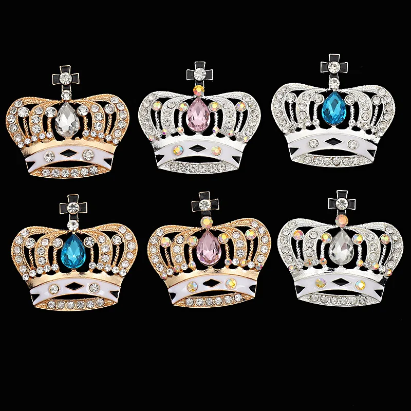 

2022 Crown jewels wholesale custom New design metal shoe lace croc charms bling clog luxury Shoe decoration Crystal diamond, Picture