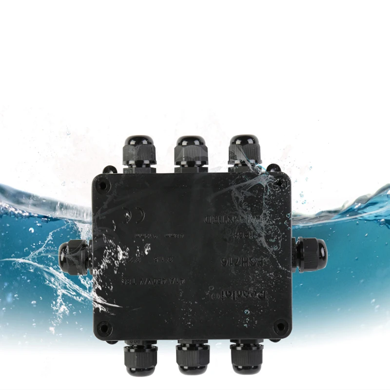 Flameproof Sealed Terminal Block Junction Box Ip68 8 Way 8 Hole Two In