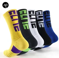 

New fashion style high quality low MOQ wholesale cheap custom logo athletic crew basketball men sports socks