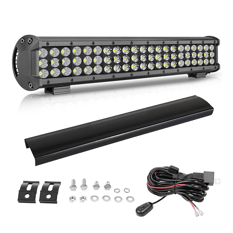 

Comes With Automotive Wiring Harness Triple Row Straight 18 Inch 6000K 6500K Car Led Light Bar