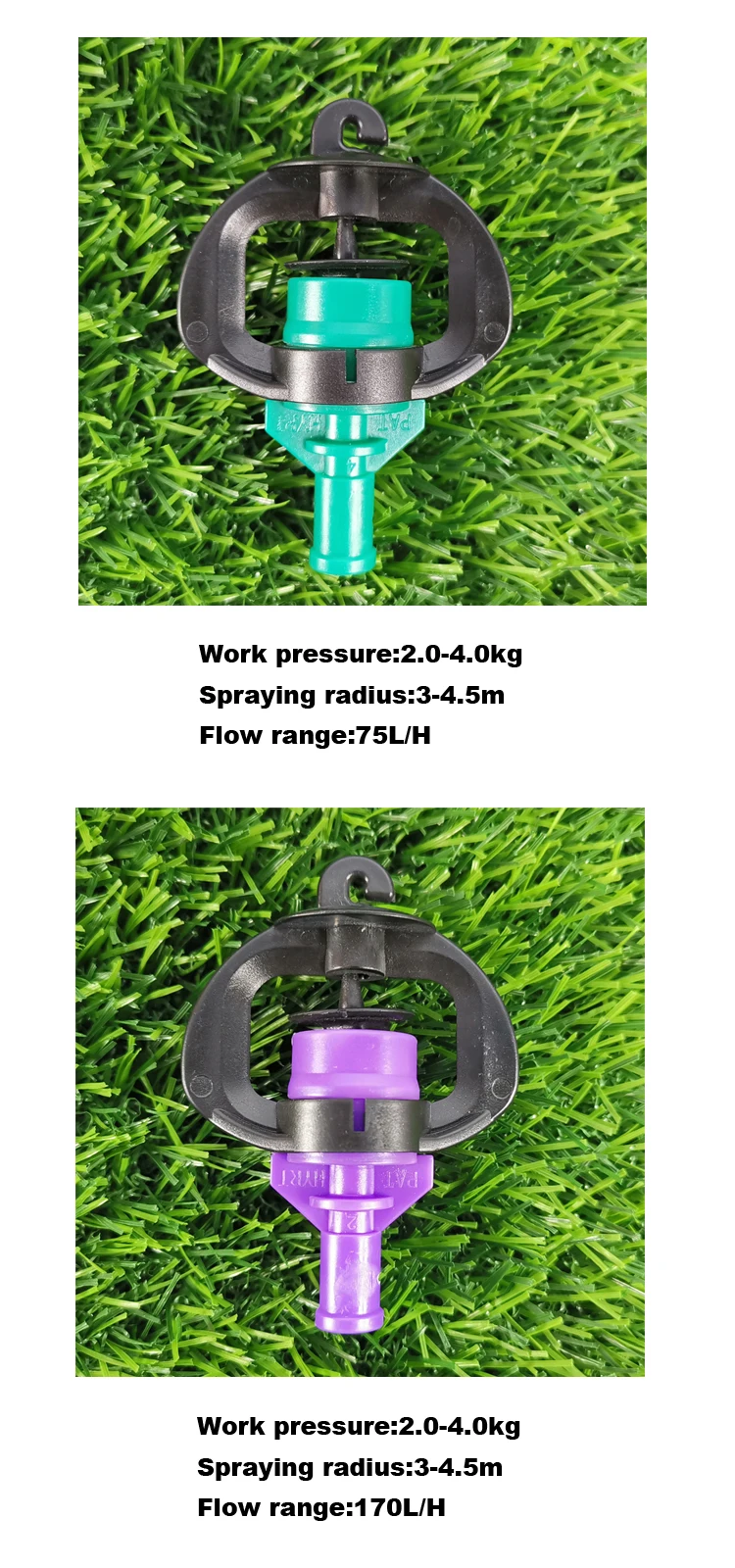 Garden 360 Sprinkler Irrigation System Micro Sprinkler Insect-proof  Rotating Micro Sprinkler