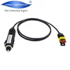 Customized vehicle power cable male m12 5 pin connector to car lighter plug