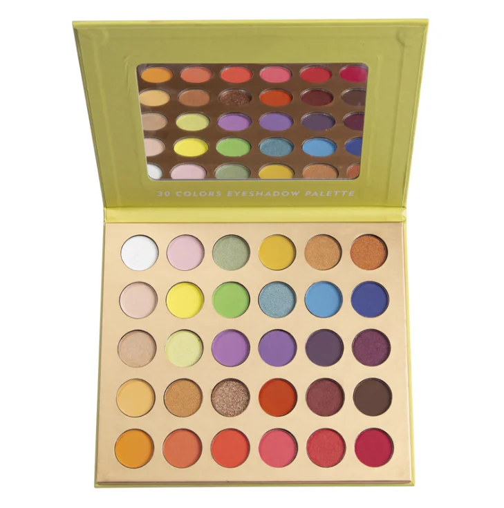 

Eyeshadow pan vendor stamp high quality matte diamond glitter pigment no logo eyeshadow