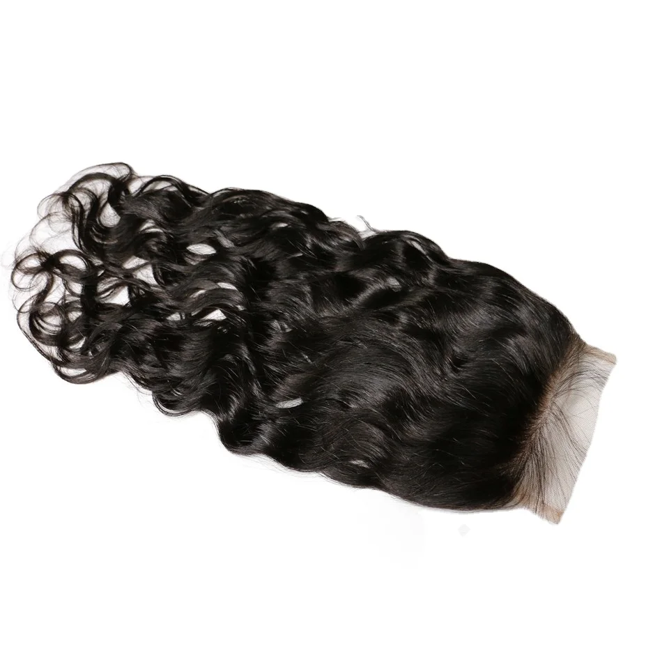 

Spicy Hair Cuticle Filipino Wavy Lace Closure Swiss Lace Base On Sell