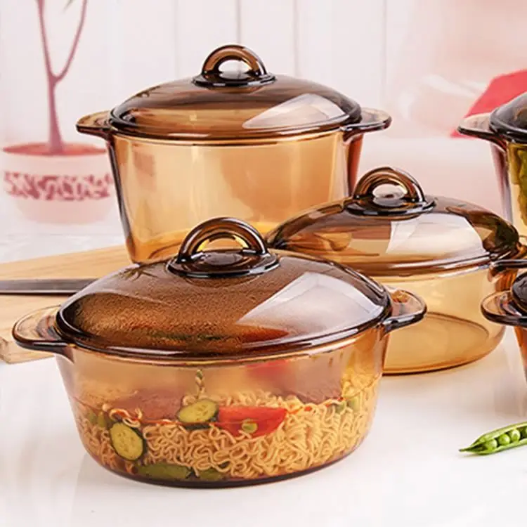 

Best Selling heat resistant pyrex glass casserole lid With Good Shop