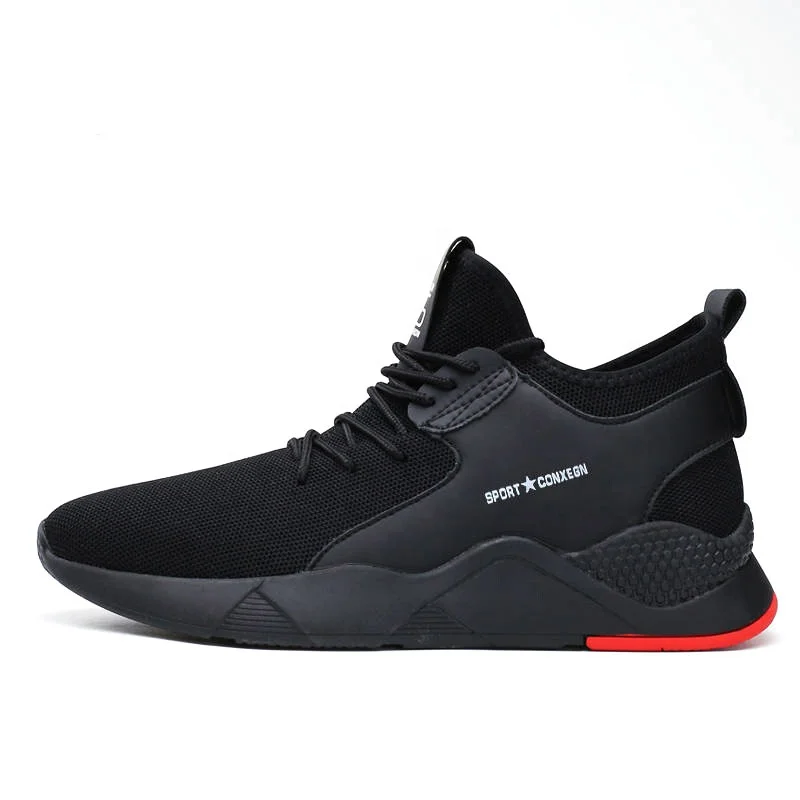 

Basketball shoes for men high quality walking style sneakers, Black