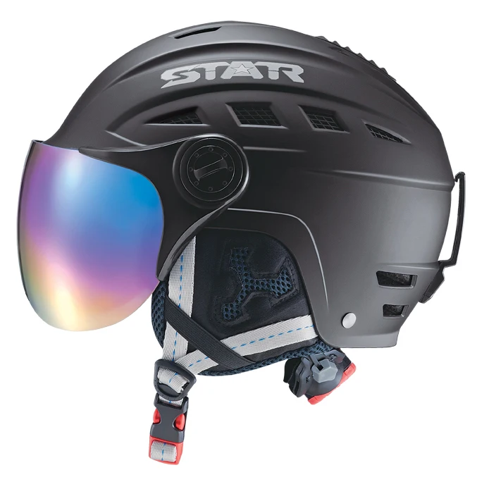 
16 vents CE ASTM Approved Ski Snowboard with Lens Sun Visor Adjustable in mold Helmet for Kids Youth and Adult 