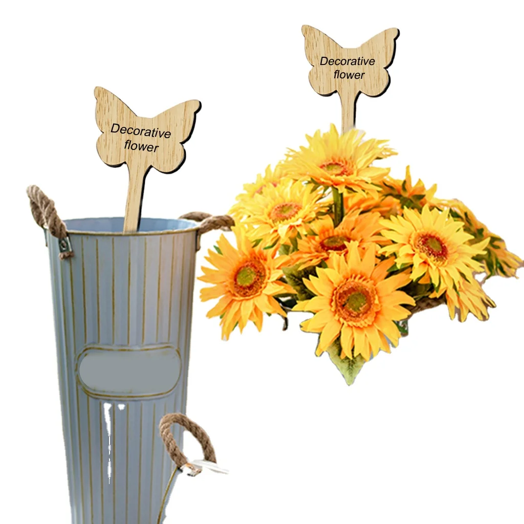 

30pcs Marker for Seed Potted Herbs Flowers Vegetables Gardening Tools Accessories Butterfly Type T Type Wooden Garden Sign Tags