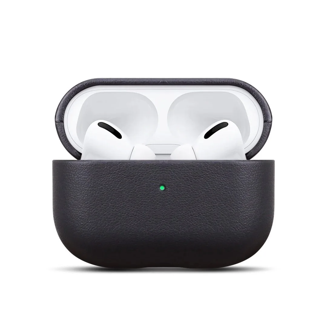 

In Stock Business Luxury Full Body Protective Shockproof Genuine Leather Case For AirPods Pro