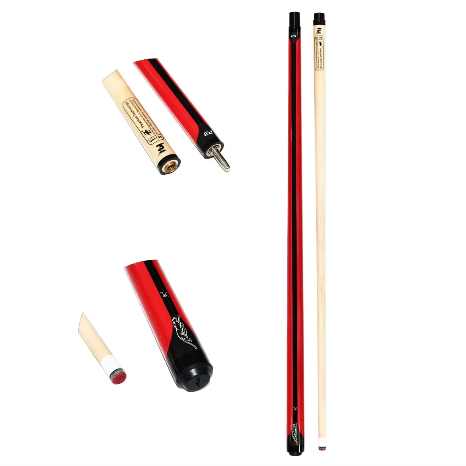 Superior Quality PREOAIDR 3142  High-tech  Uni-Lock Joint Canada Maple Wood  Billiard Pool Cue