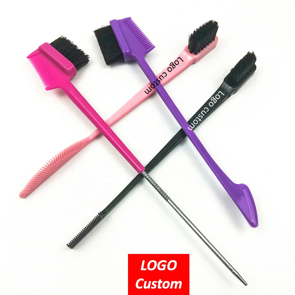 

Factory wholesale Low MOQ LOGO Custom edge control brush