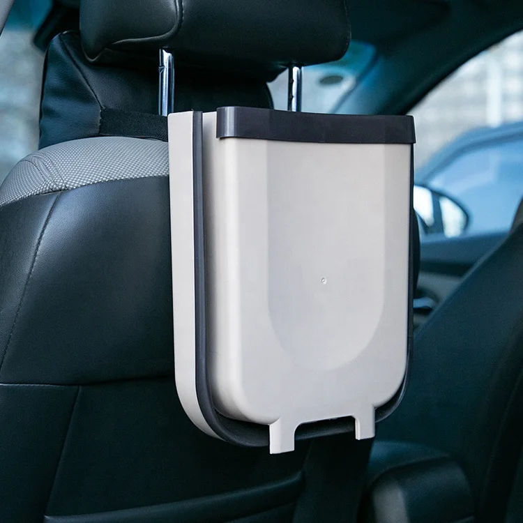 
Hanging Garbage Can Wall Mounted Folding Waste Bin Kitchen Cabinet Door Hanging Trash Can 