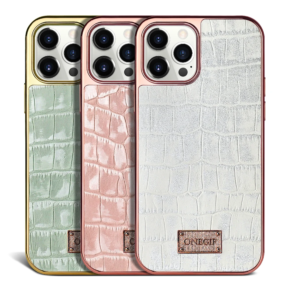 

PULOKA Luxury Hot Sale Genuine Leather Mobile Cell Phone Case Cover for iPhone Real Leather Case