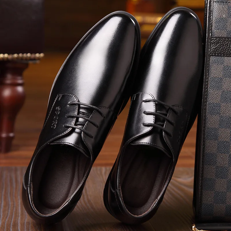 

2021 new British style business shoes high-end formal leather men's shoes