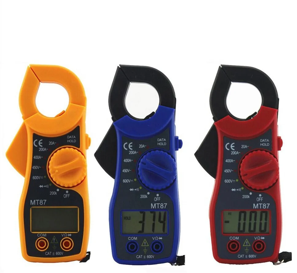 

MT-87 Multimeter Clamp Voltage Ammeter Measuring Resistance Voltage MT87 Clamp Current Meter Digital Clamp Meter