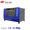 cut the fabric embroidered patches 500*700mm working area 80w CO2 Laser cutting machine