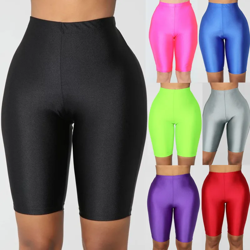 

Plus Size Bicycle Pants Cycling Sports Leggings Womens Stretch High Waisted Biker Shorts, 9options