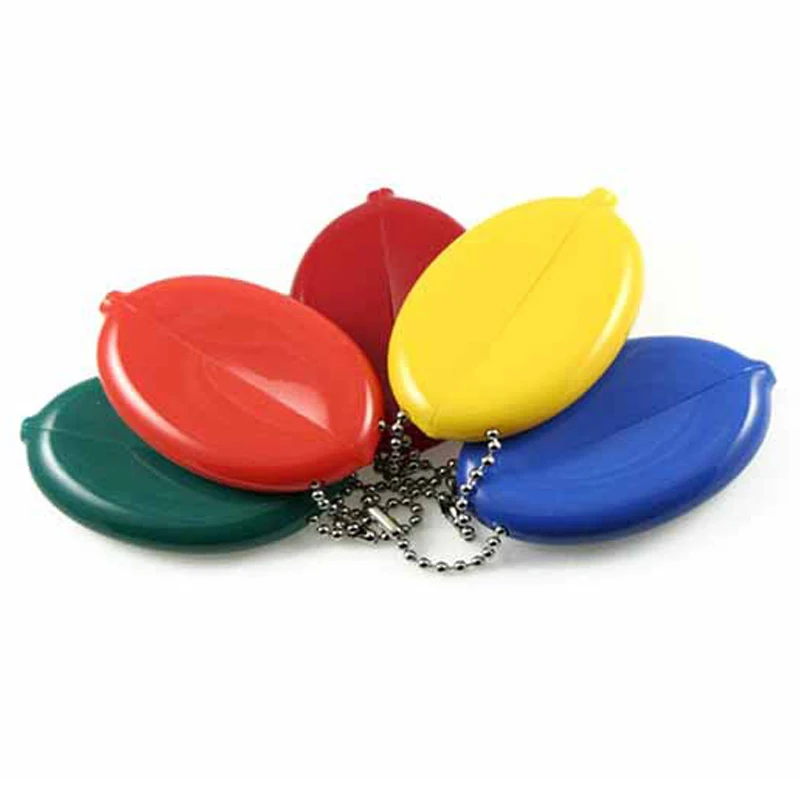 

Creative Mini Cute Wholesale Custom Wallet PVC Oval Silicone Pouch Squeeze Coin Purse