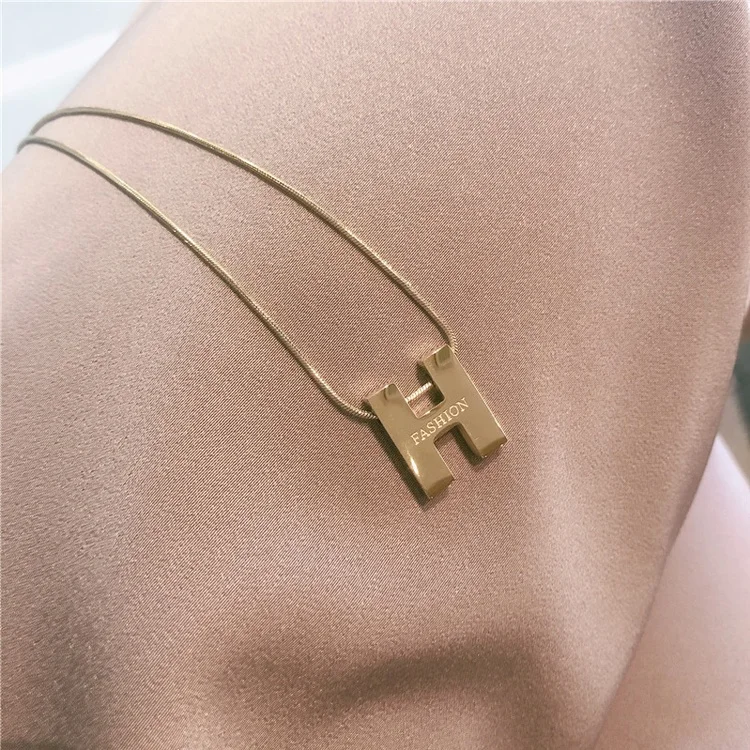 

Fashion Letter Stainless Steel Necklace