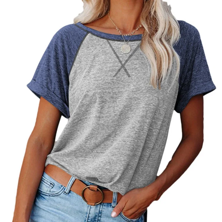 

263 Summer Tops for Women Short Sleeve T-shirt Loose Casual Womens T Shirts, 13colors