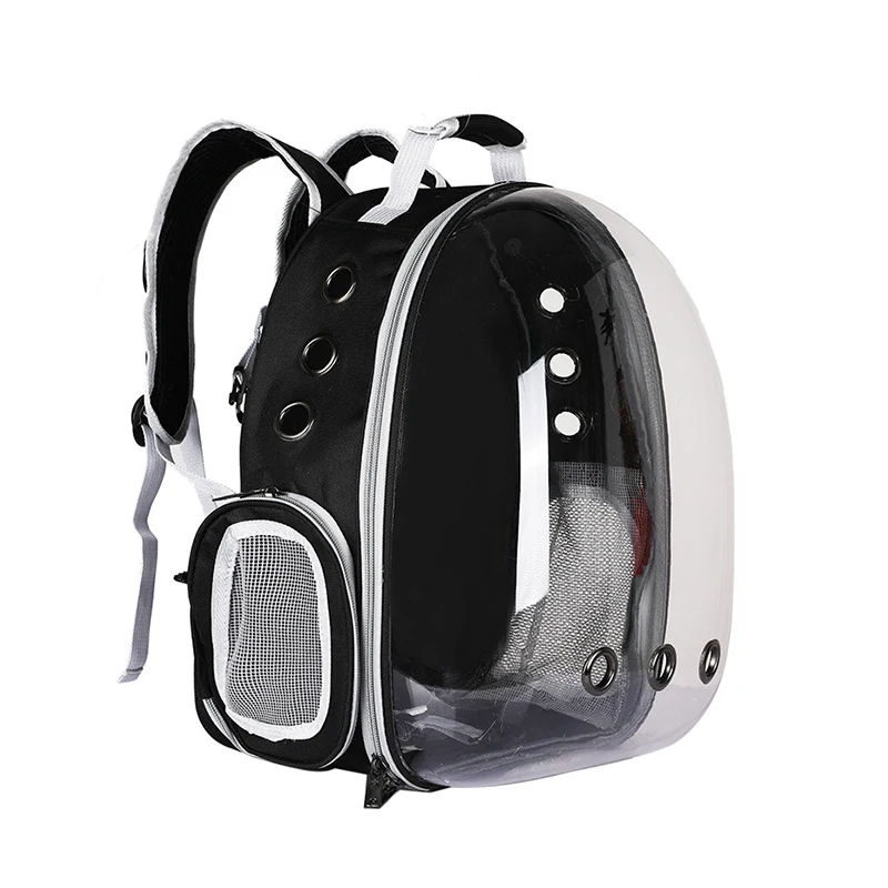 

New Fashion Transparent Pet Travel Cage Outdoor Dog Backpack Cat Carrier Bag Pet Cages Carriers, Light blue, brown, yellow, red, green;blue, black, gray