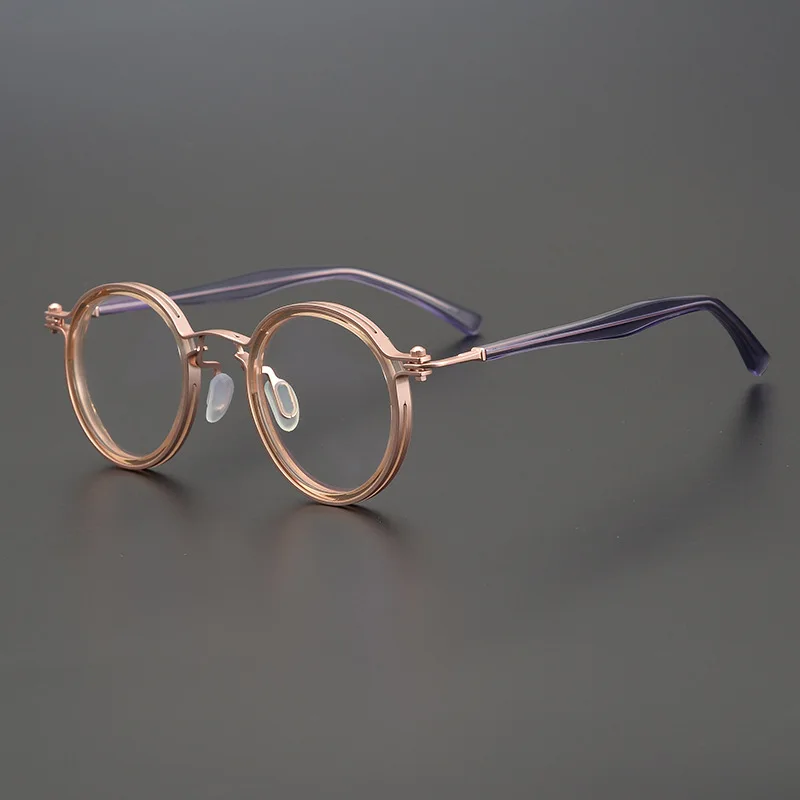 

Luxury High-end Retro Vintage Metal Redaing Eye frame Eye Glasses Optical Lenses Titanium Eyeglass Frames