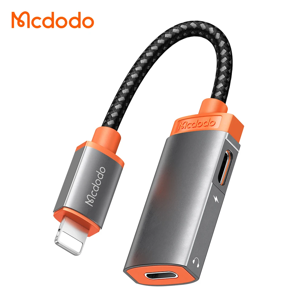 

Audio Lighting to Lightning 2 in 1 Headphone Adapter for Iphone 13 12 Usb Adapter for Iphone Music Call Wired Aux Audio Adapter