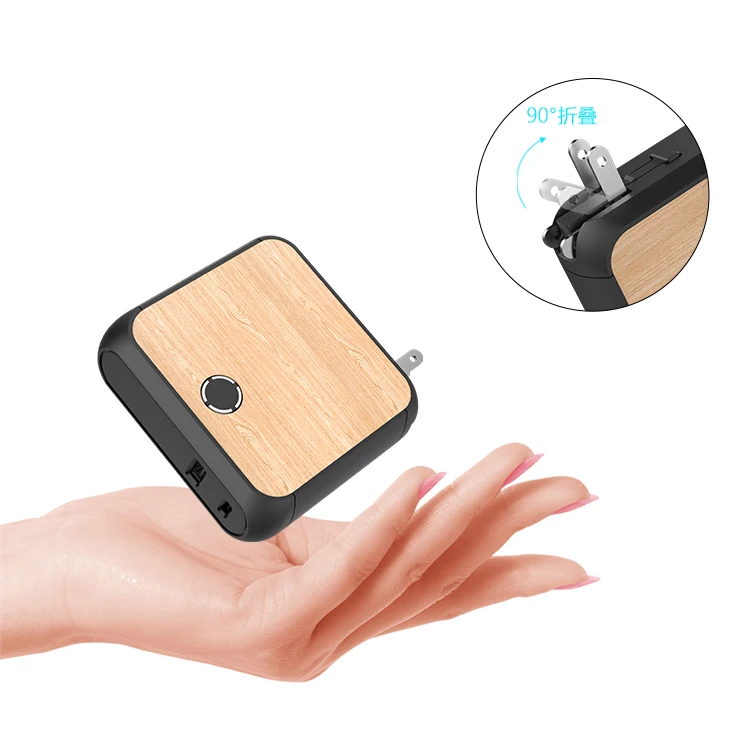 

Wholesale 10000mAh Portable Power Bank Travel Adapter 2 in 1 Travel Charger Power Bank for mobile phone fast charging