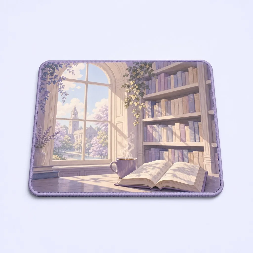 Quiet Library Reading Morning