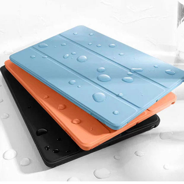 

Tri-Fold Soft Silicone Case Full Cover Flat Cover for ipad 9.7 2017/2018