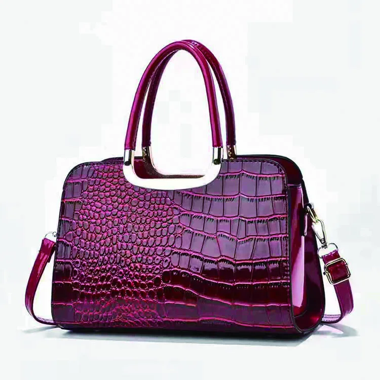 

CB590 Alligator print luxury designer tote bag vegan leather handbags for women
