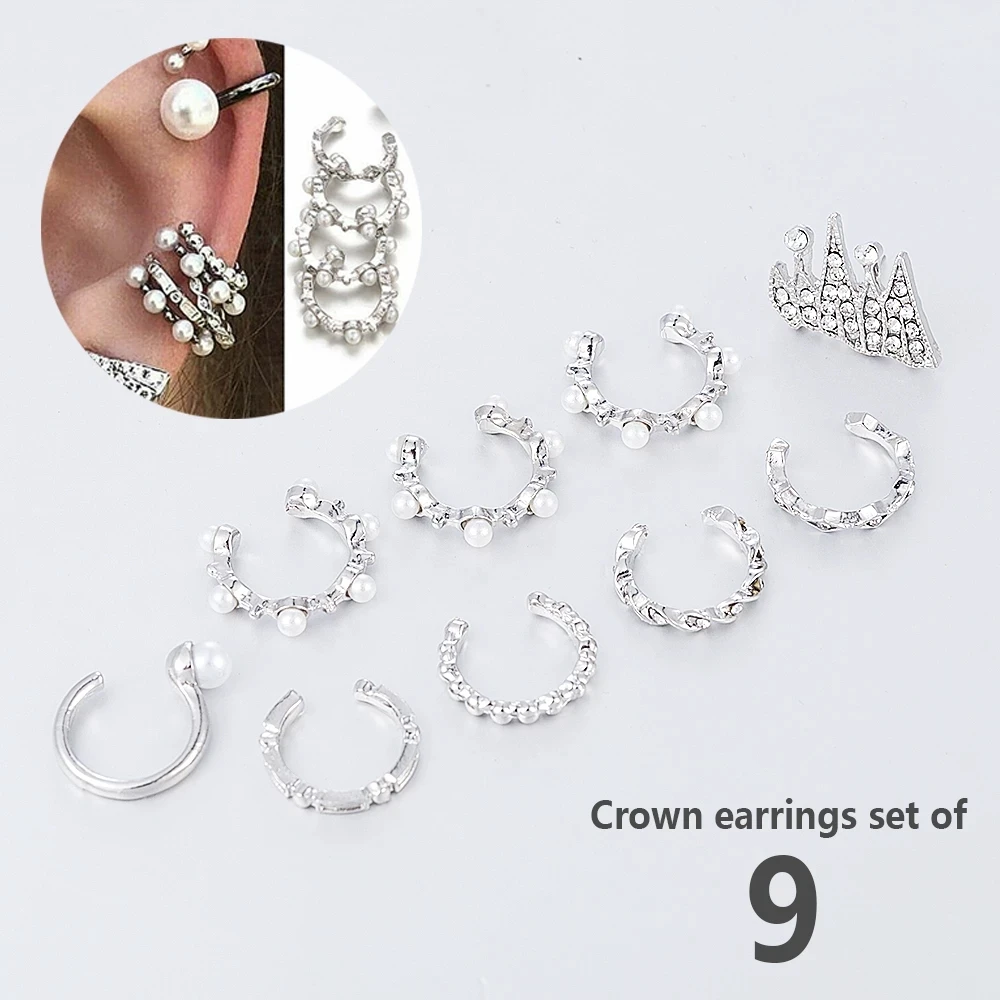 

Fashion Bead Clip Earrings Adjustable Pearl Earrings for Women