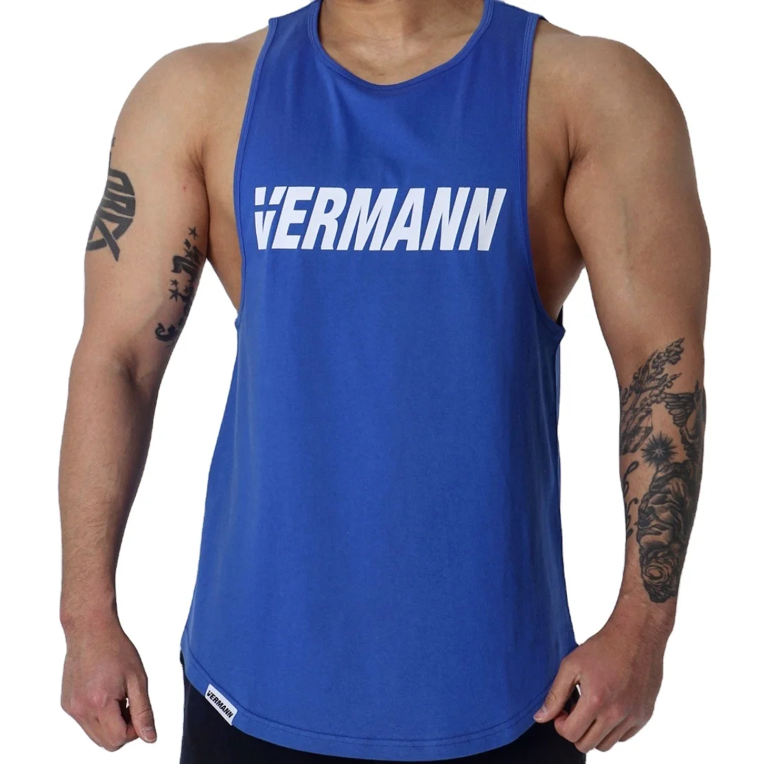 

2022 Classic Breathable Sleeveless Bodybuilding Fitness Muscle Workout Singlet gym vest for men