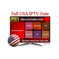 

1 months 3months USA Hot Sell Best 1000+Live/5500+Vod With Full HD Good Vision IPTV Reseler Panel m3u trial free test code