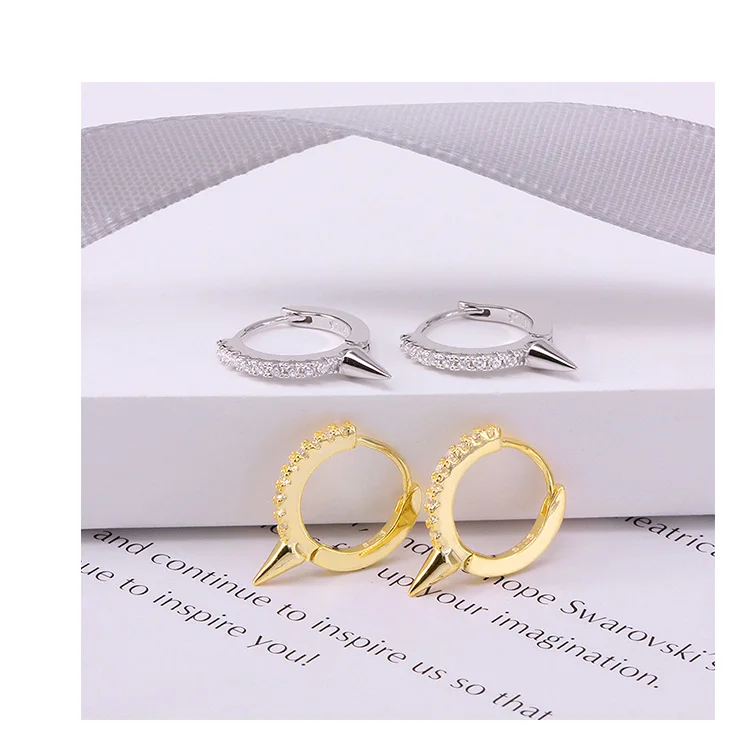 

personality Fashion trendy style sell well 925 sterling silver women small hoop earrings