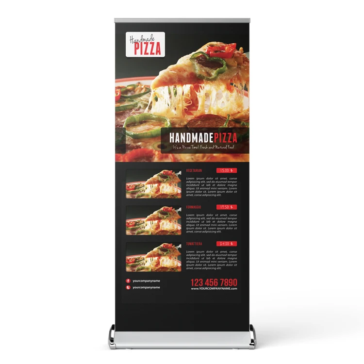 

Promotion roll up banner custom logo roll up banner portable advertising roll up banner