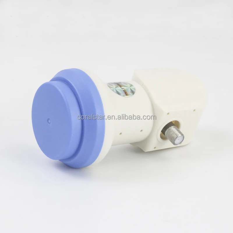 

CORALSTAR CS-100 Universal Ku Band Single LNBF LNB, White and blue