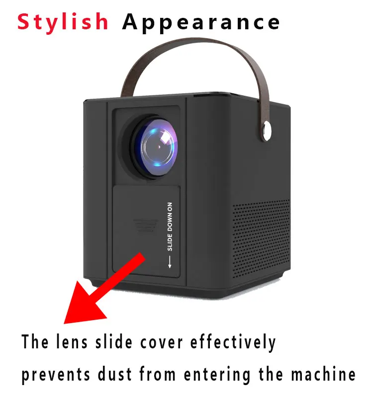 
Factory supply LCD smart projector 60-180inch projection 1280*720P LED projector Android 1+8G video home cinema 