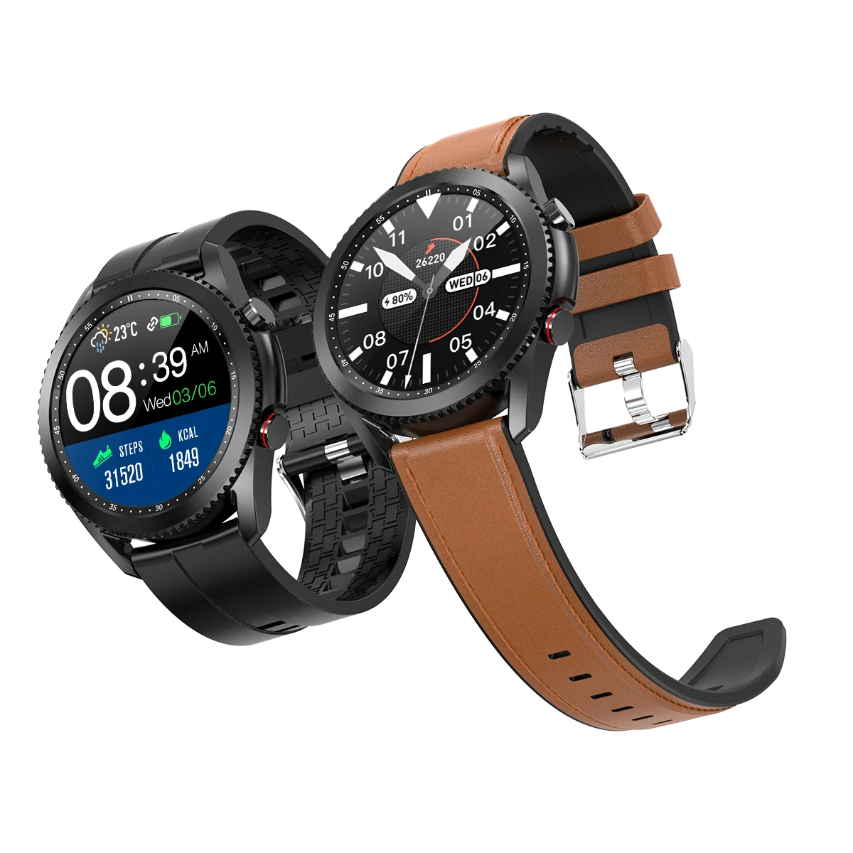 

2021 New arrive Fashion 1.30 HD full circle full touch smart watch T40 T41 watch blood pressure heart rate business smartwatch