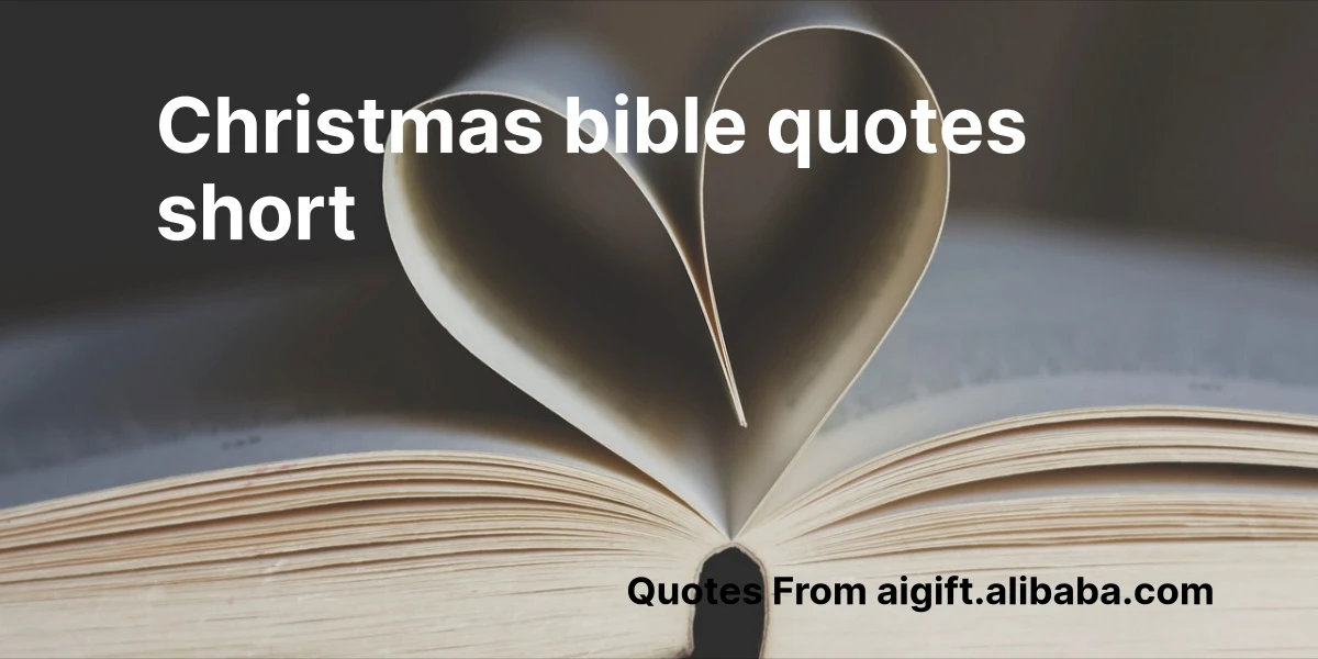 christmas bible quotes short