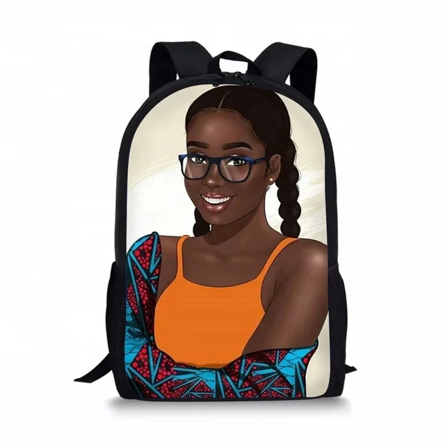 

Lefiness Customized Teenagers Backpack for Black African Girls Printing Bags Daily School Bags, Customized colors