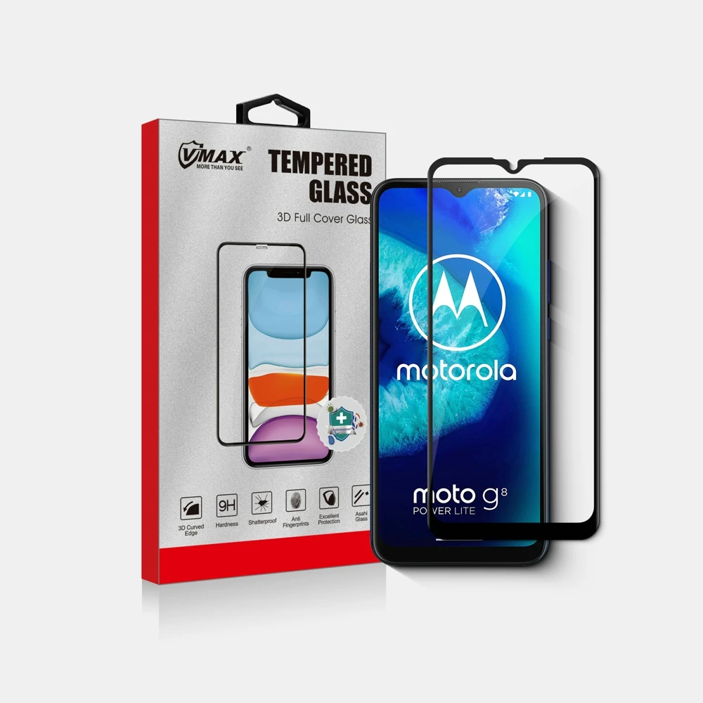 

Wholesale 2.5D 9H Hardness Mobile phone Tempered glass Screen protector for Motorola Moto G8 Power