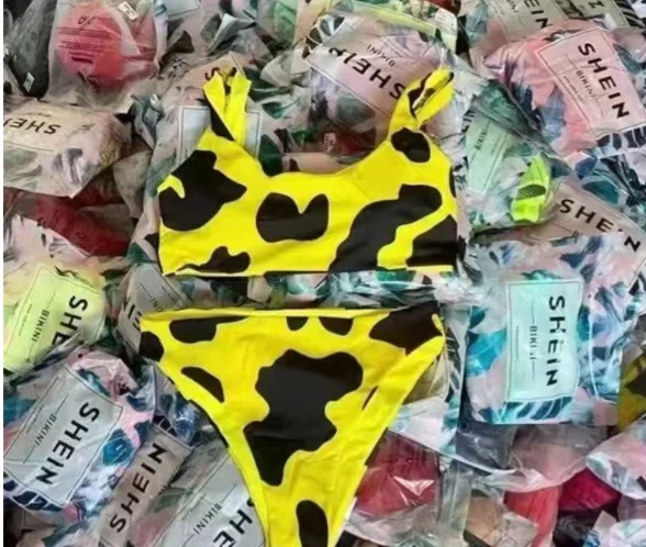 

D2069 Beautiful Designer Bikini Transparent High Cut Brazilian Swimsuit Set Cover Up Swimmer Cloths In Stock