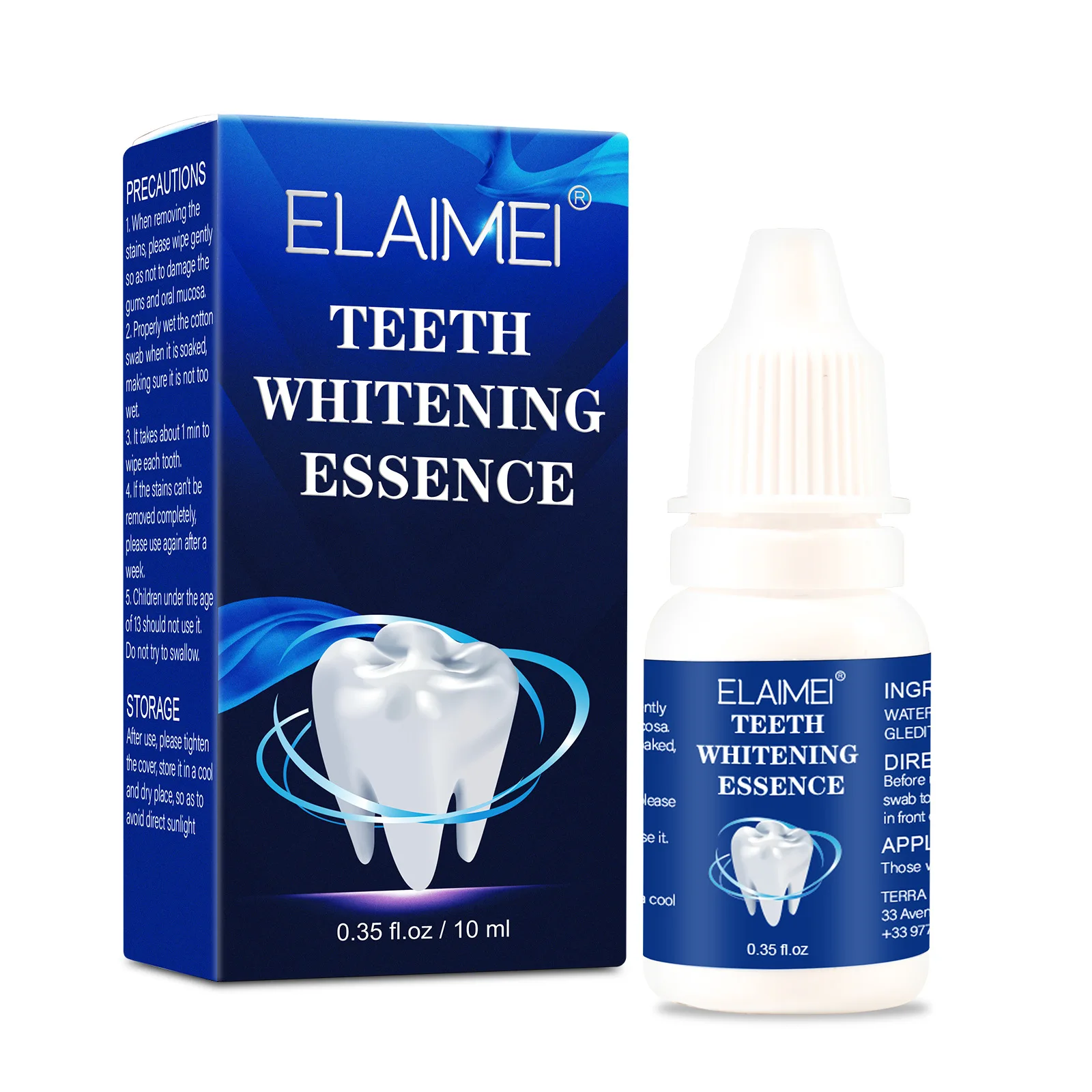 

ELAIMEI Teeth Whitening Essence Powder Dental Plaque Cleansing Teeth Stains Yellow Teeth Clean Oral Hygiene