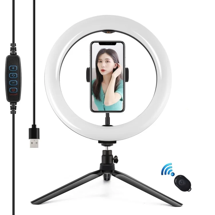 

High Quality PULUZ 10.2 inch 26cm Selfie Video Ring Light with Desktop Tripod