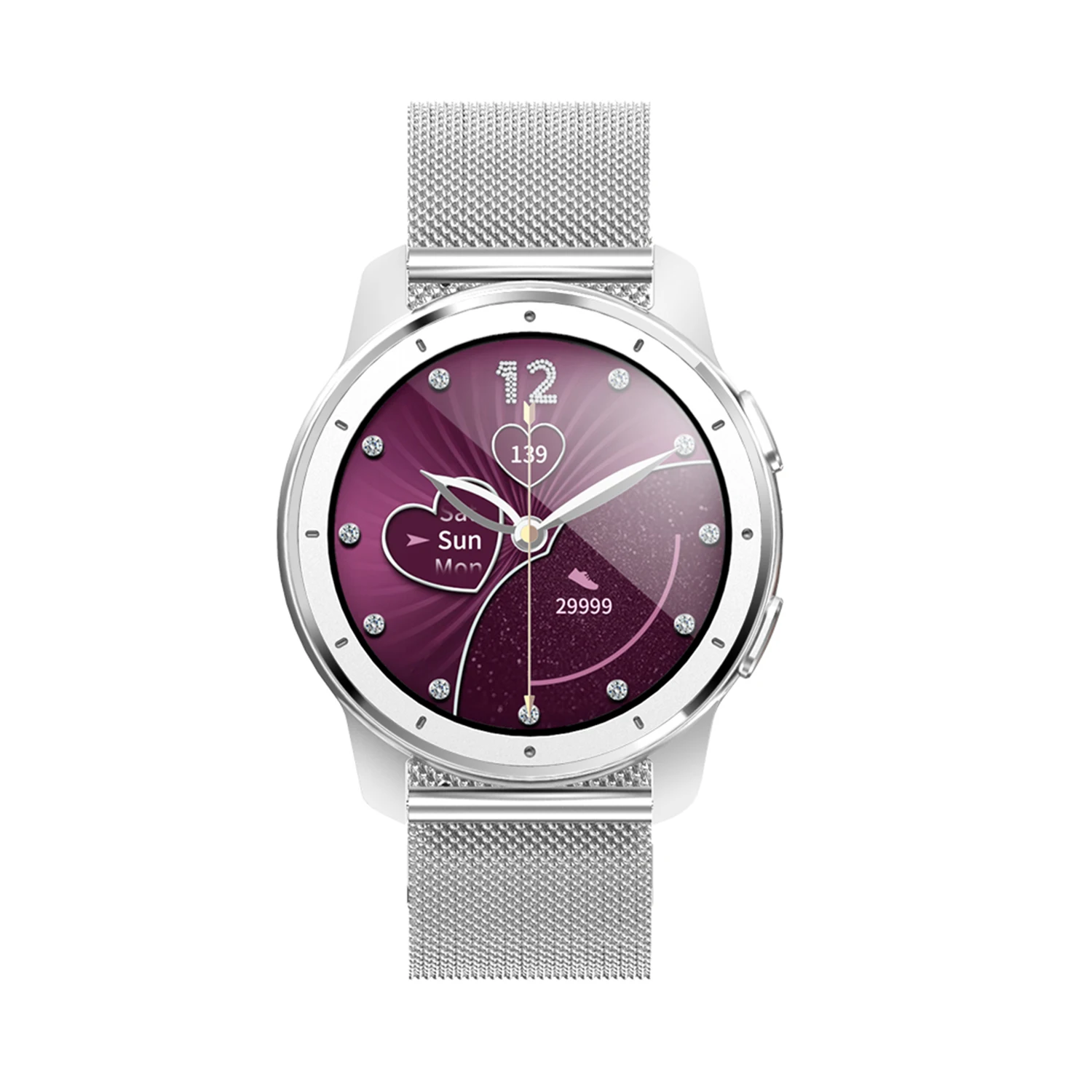 

Amazon Top Seller 2021 Women Lady Fashion Design Round Screen Bracelet BT Call IPX68 Waterproof Luxury Smart Watch MX11