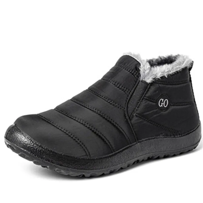 

Dropshipping Women Winter Snow Boots Waterproof Men Flat Casual Warm Shoes Ankle Couple Footwear for Women Plus Size