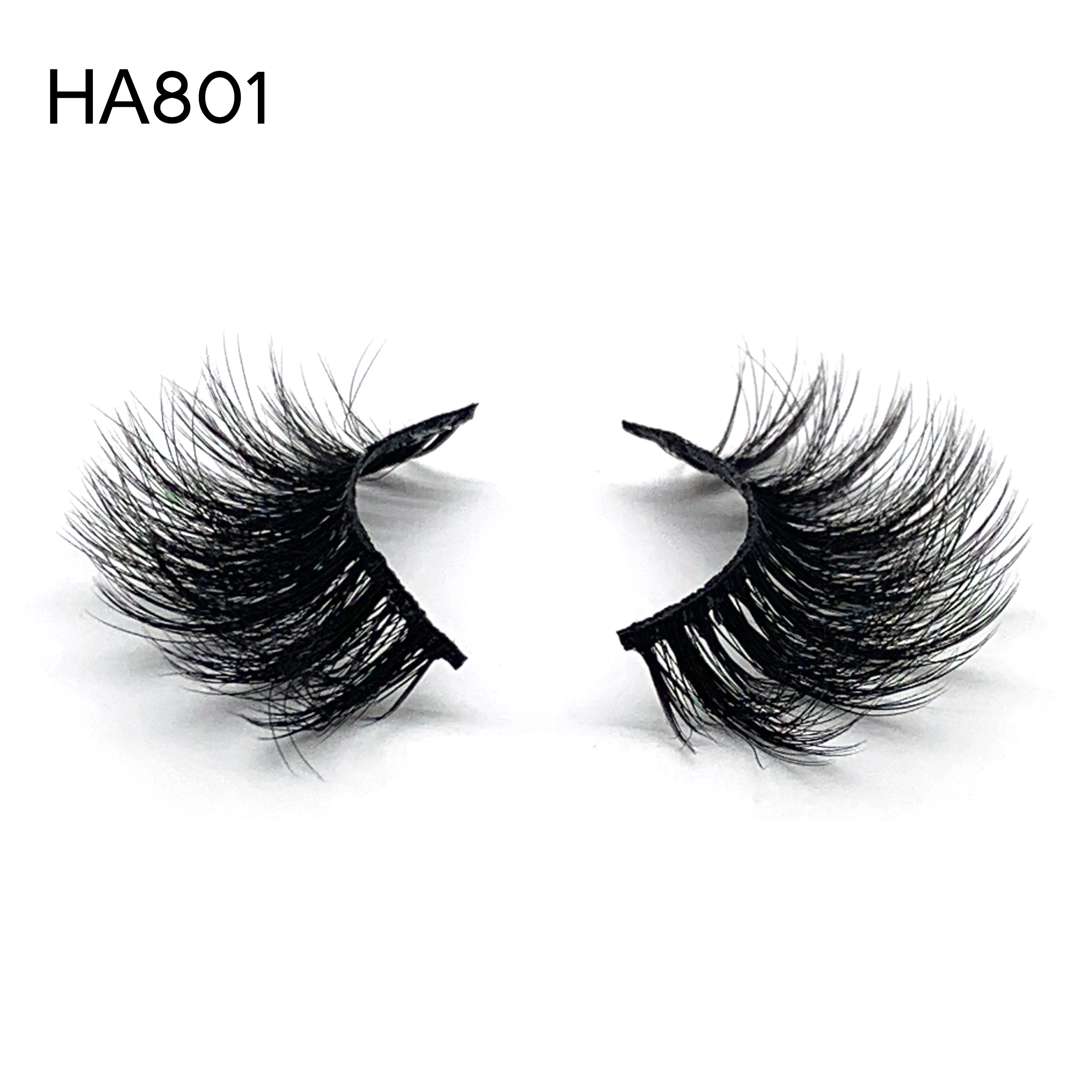 

Reusable Fluffy Last-long 2021-Latest Unforgettable Vendor Handcrafted Mink Liked False Eyelashes Sets with Customized Logo, Natural black